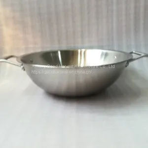 Stainless Steel Wok 38cm thumbnail-2