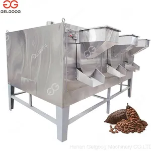Rotary Drum Cocoa Bean Roaster Machine Commercial Nut Roaster Machine thumbnail-2
