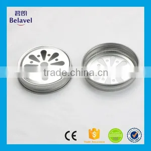 Manufacture 70mm Daisy Cut Stainless Iron Metal Mason Jar Screw Cap thumbnail-3