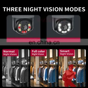 Dual-lens Camera Bullet and PTZ 2-in-1 Home Security IP Network CCTV 1080P Wireless WiFi Camera Outdoor Waterproof 2-way Audio thumbnail-4