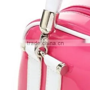 Smooth Leather Bright PU Handbag thumbnail-3