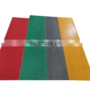 Molded FRP GRP Fiberglass Plastic Flooring Walkway Grating Frp Walkway Anti-slip Grating thumbnail-1