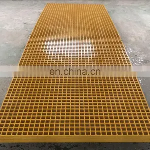 China Manufacturer 38*38mm Composite Fiberglass Flooring Walkway Sheet Grating thumbnail-2