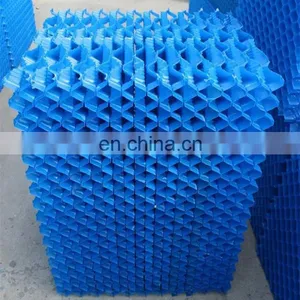 500mm Width Blue Cooling Tower Fill Water Treatment PVC Bio Media thumbnail-3
