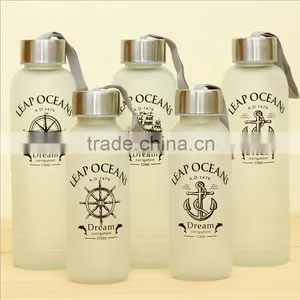 300ml Frosted Glass Water Bottle thumbnail-3