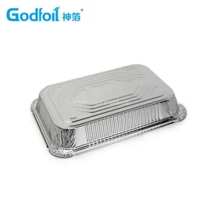 Rectanglar Aluminum Foil Container Wrinkle Wall Container thumbnail-3