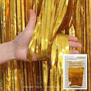 Bulk Customizable Foil Curtains - Size/Color Options, Retailer-Exclusive Curtains thumbnail-2