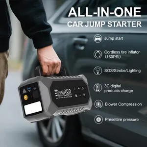 3250A 26800mAh 160PSI Jump Starter Power Pack With Air Compressor thumbnail-5