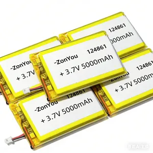 124861 Pouch Cell Good Price Lithium Polymer Battery for Portable Electric Mini Fan thumbnail-1