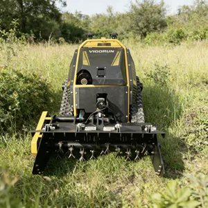 Heavy-Duty Radio Controlled Flail Mower MTSK1000 1500W Brushless Motor 200m Remote Range Self-Locking Slope Lawn Mower thumbnail-1
