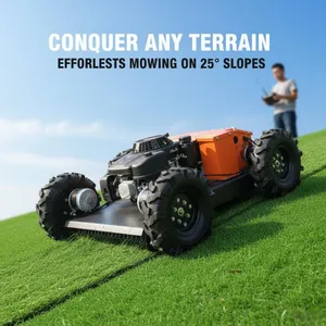 Vigorun Tech VTW550-90 Industrial Self-Propelled 4-Stroke Remote Operated 4500W 224CC Grass Trimmer Walking Speed: 0-6km/h thumbnail-1