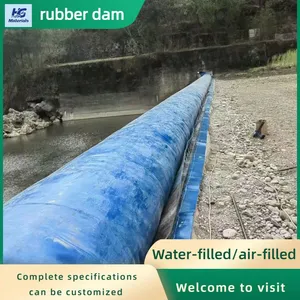 Custom Color Inflatable Rubber Dam Low Maintenance Flood Control Rubber Weir for Water Retention Project thumbnail-4