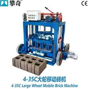 Factory Price QT4-35C Mobile Cement Block Machine Automatic Hollow Brick Making Machine thumbnail-1
