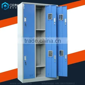 School Locker Rooms and Bathrooms Storage Cabinet Furniture Student Clothes and Book Rack Knock Down Lock Metal School Locker thumbnail-6