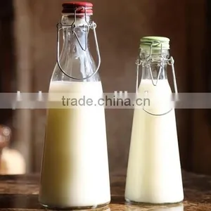 500ml Milk Bottle With Ceramic Swing Top, 0.5lt Glass Milk Bottle With Swing Top thumbnail-1