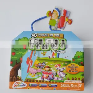 Factory Wholesale Various 3D Jigsaw Cheap Educational Paper Puzzle thumbnail-1