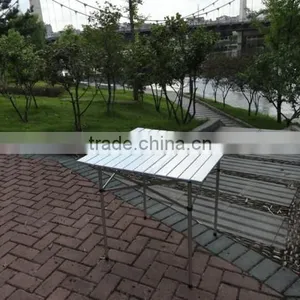 Heavy Duty Silver Aluminium Foldable Camping Table thumbnail-3