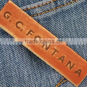 China Manufacture Supreme Quality Fashion Jeans Label Leather Patches thumbnail-1