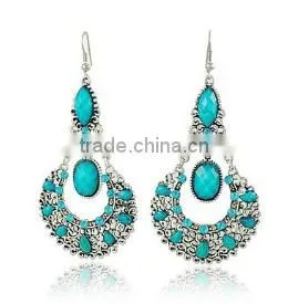 2016 Wholesale Fashion Bead Pendant Earring Chinese Style Vintage Earrings thumbnail-5