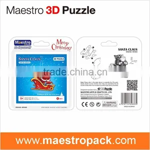6PCS New Year Ornament 3d Puzzle Santa Claus thumbnail-3