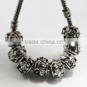 Pdora Jewelry Accessories Hanging Metal Beads, Handmade Zinc Alloy Beads With Large Hole thumbnail-6
