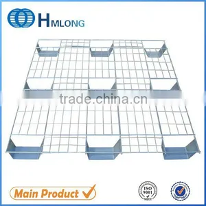 Euro Powder Coating Warehouse Storage Block Steel Wire Basket Pallet thumbnail-1