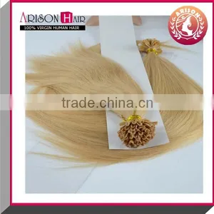 Color 16# Brazilian Nail u Tip Hair Extensions thumbnail-1