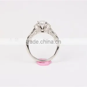 Custom 925 Sterling Silver Engagemet Ring With AAA Zircon Prong Setting 2016 thumbnail-4