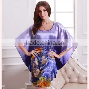 European and American Style Women Pajamas Robe Sleepwear Nightdress thumbnail-1