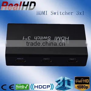 3-port HDMI Switch 3D Full hd 1080p With Button thumbnail-1