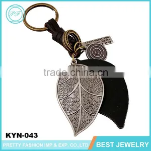 Vintage Bulk Cross Shape Key Chain Lanyard Leather Wholesale Key Ring thumbnail-6