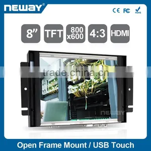 Project 4-wires Resistive Touch Screen Open Frame LCD Monitor Support /Linux/Android System thumbnail-1