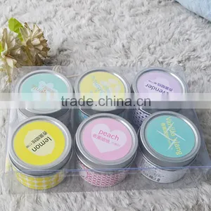 Multi-colored Scented Tin Candles With Metal Lid thumbnail-2
