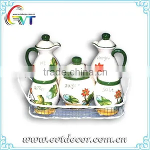 Beautiful Ceramic Spice Jar Set thumbnail-1