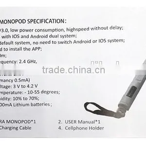 Self-portrait Monopod Extendable Selfie Stick Aluminum thumbnail-2