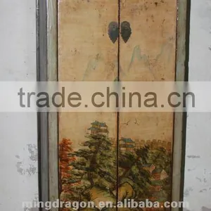 Chinese Antique Painting Cabinet thumbnail-1