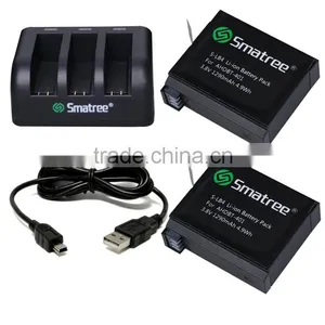 Battery for Go Pro he ro 4 Sports Camera For Go Pro he ro 4 Camera Battery AHDBT-401 thumbnail-1