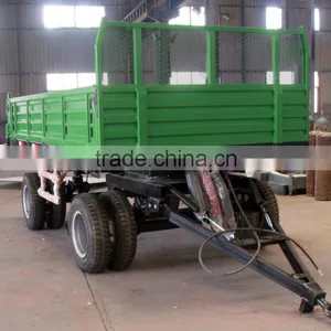 Tractor Drag Two Wheels 3 Tons Farm Trailers for Sale thumbnail-5