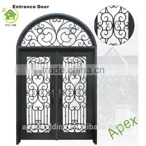 Iron Grill Doors Wrought Iron Exterior Doors Entrance Door thumbnail-1