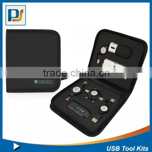 2015 Hot Selling Promotional Sets USB Travel Set Including Mouse Card Reader Pouch USB Hub Flash Driver thumbnail-6
