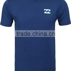 92% Polyester 8% Spandex (Lycra) Crew Neck Short Sleeve Navy Blue Compression Shirt / Rash Guard thumbnail-1