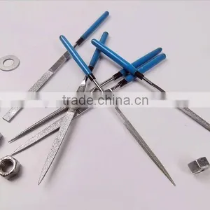 China Cheap New 10pc Different Shapes Diamond Needle File Set Diamond File Set With Plastic Handle thumbnail-1