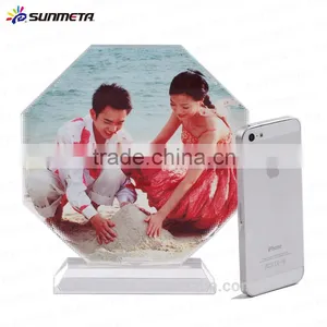 Sunmeta Directly Sublimation Decoration Photo Crystal, Crystal Octagonal for Christmas Gifts BSJ-26C thumbnail-1