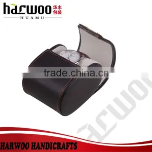 Black Luxury pu Leather Watch Box thumbnail-1
