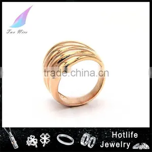 Women Special Design Stainless Steel Ring Wide Steel Jewelry Class Ring thumbnail-1