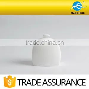 Plain Fine China Ceramic Sugar Pot thumbnail-1