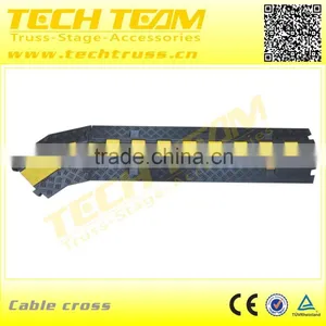 Durable Dual Spiral Cable Protector 2-Channel Cble Cross thumbnail-2