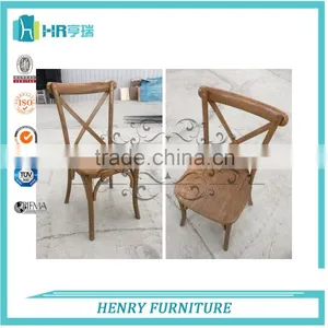 Wood Cross Back Wedding And Banquet Chair thumbnail-1
