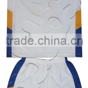 Embroidered Basketball Uniform #1046 White thumbnail-2