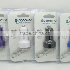 New Bullet Shape Double Usb Car Charger thumbnail-1
